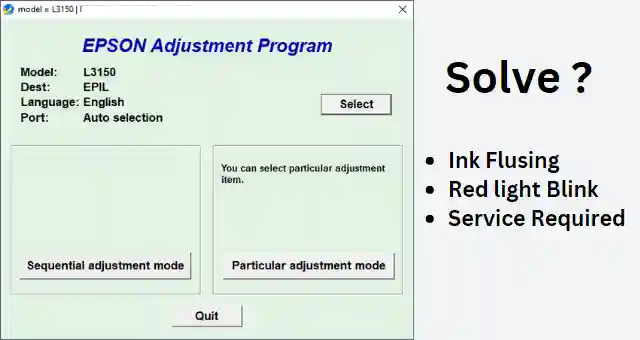 Epson L3150 Resetter Program