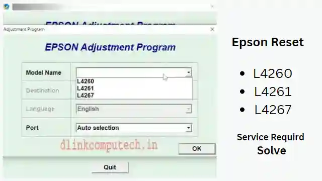 epson l4260 adjustment program