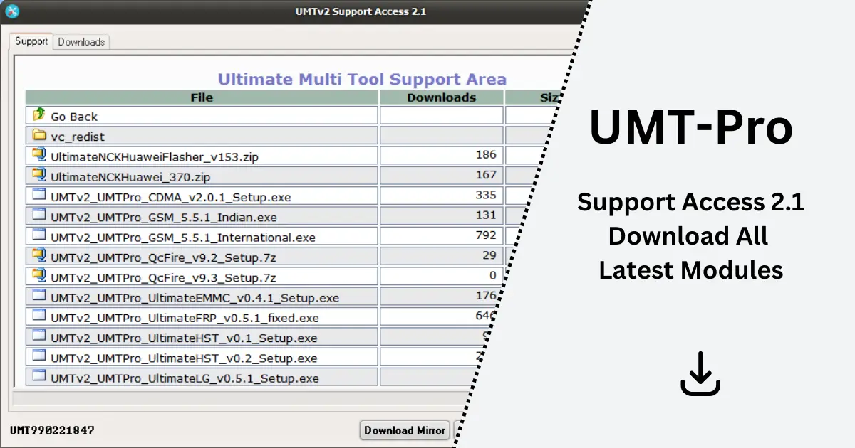 UMT Support Access Tool