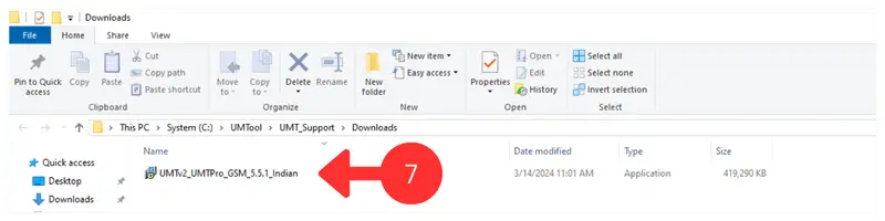 UMT Support Access Tool 2.1 Download Files Location