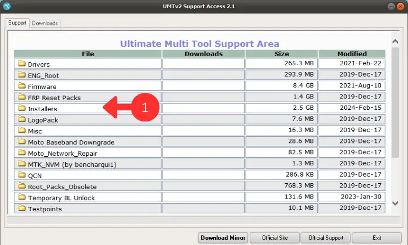 UMT Support Access Tool 2.1