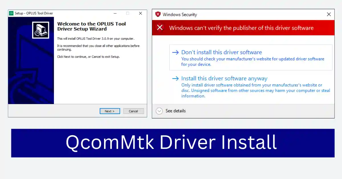 QcomMtk driver Install