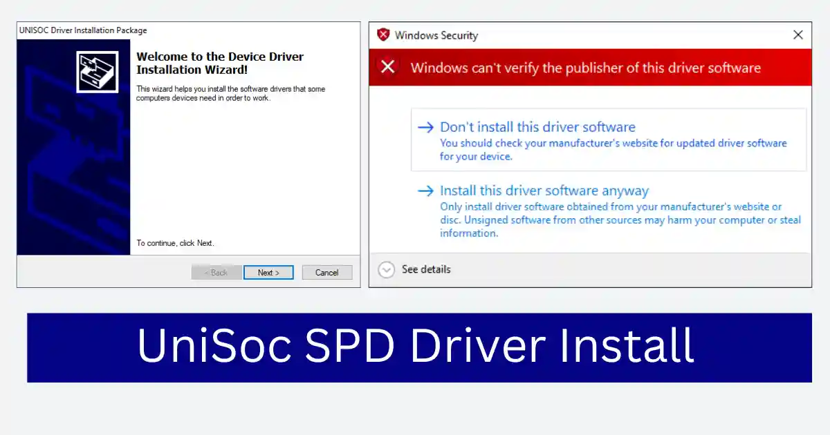 UniSocSPD Driver Install