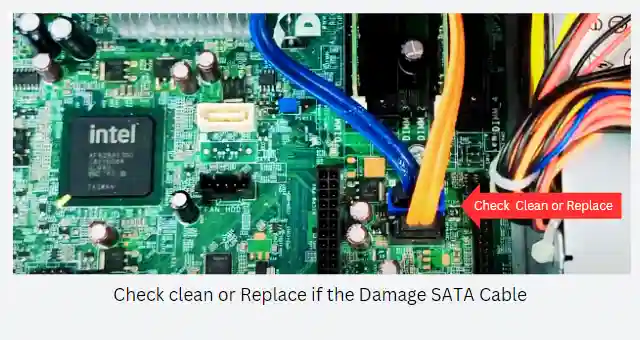 Sata cable Clean or Replace