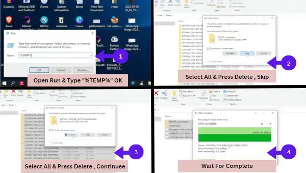 Temporary File Delete Process