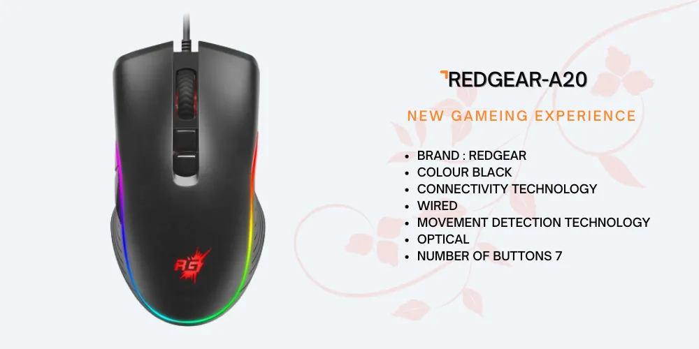 Redgear A-20 Wired Gaming Mouse