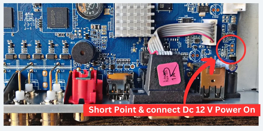 DVR PCB Short Point J7