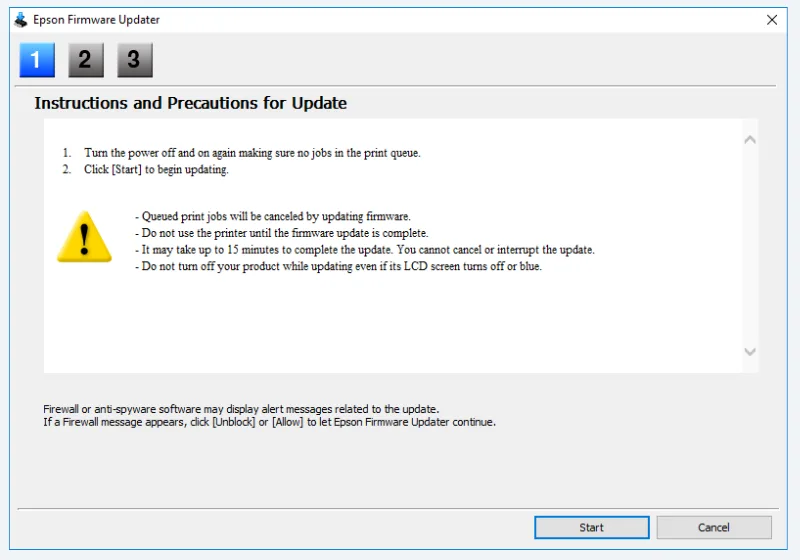 Epson Firmware Update