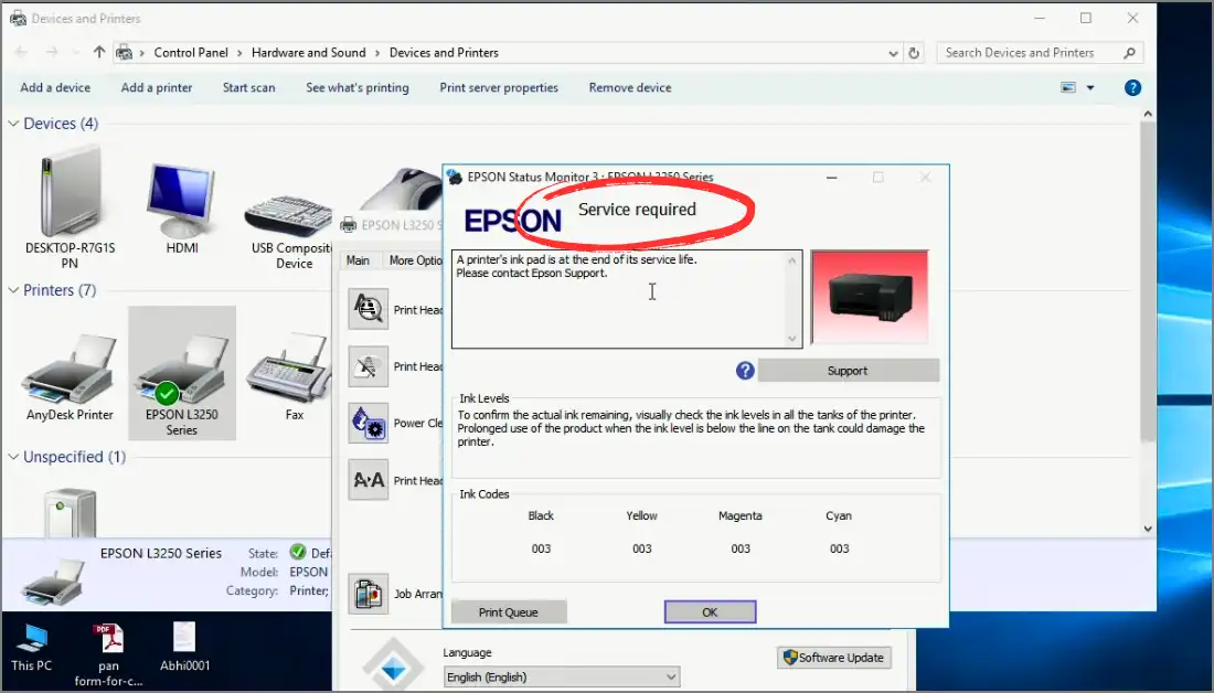 Epson Printer Status Monitor Step 5