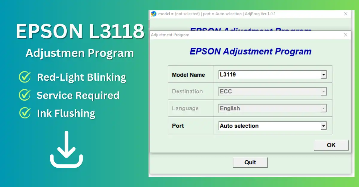Epson L3118 L3119 Resetter